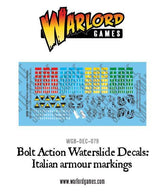 Italian Armour decal sheet